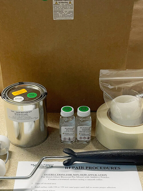 NON SKID REPAIR KIT - QUICK GLAZE PURE WHITE