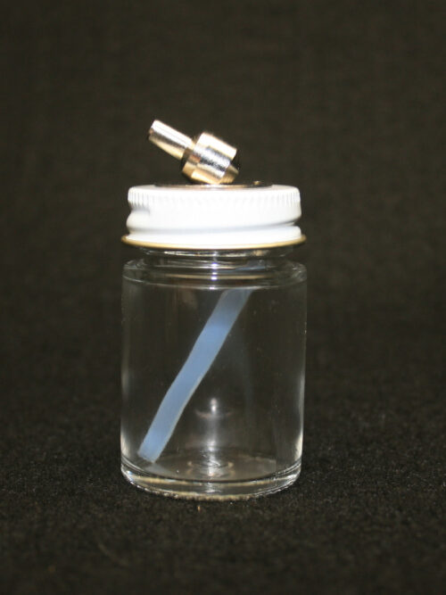 PAASCHE "H" GLASS JAR W/SIPHON 1 oz.