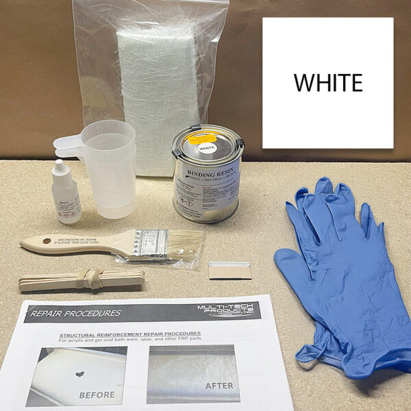 BINDING-RESIN-STRUCTURAL-WHITE-HALF-PINT-KIT-SMALL BINDING RESIN/STRUCTURAL WHITE KIT