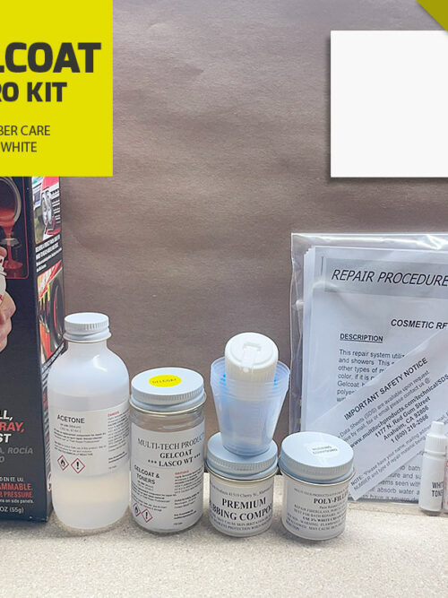 GELCOAT PRO KIT WITH PREVAL FIBER CARE WHITE