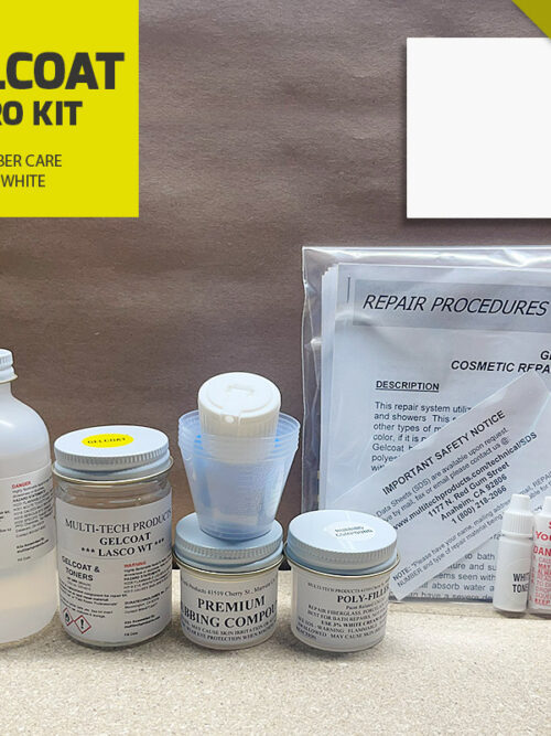 GELCOAT PRO KIT WITHOUT PREVAL FIBER CARE WHITE