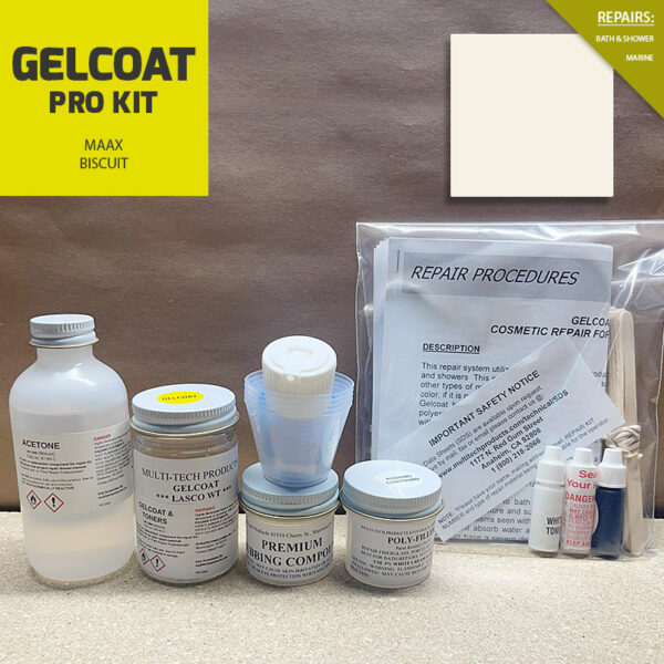 GELCOAT PRO KIT WITHOUT PREVAL MAAX BISCUIT