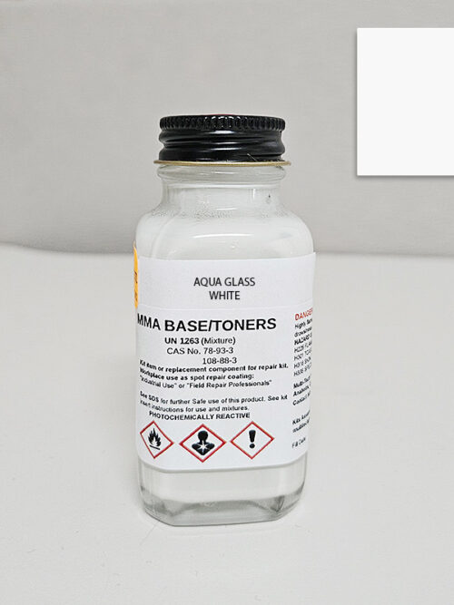 MMA ACRYLIC AQUA GLASS WHITE