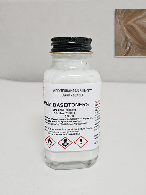 MMA ACRYLIC MEDITERRANEAN SUNSET DARK COLOR