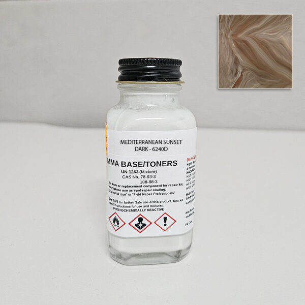 MMA ACRYLIC MEDITERRANEAN SUNSET DARK COLOR