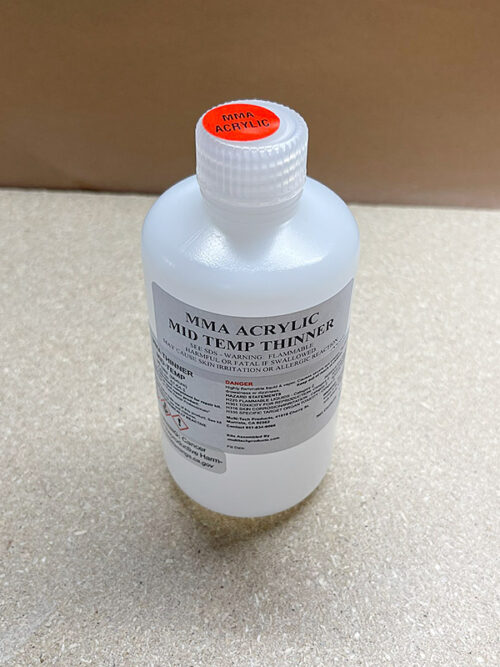 MMA ACRYLIC MID TEMP THINNER (70F-90F DEG)
