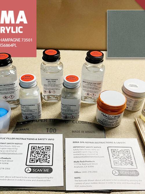 MMA ACRYLIC WATKINS REPAIR KIT CHAMPAGNE 73501