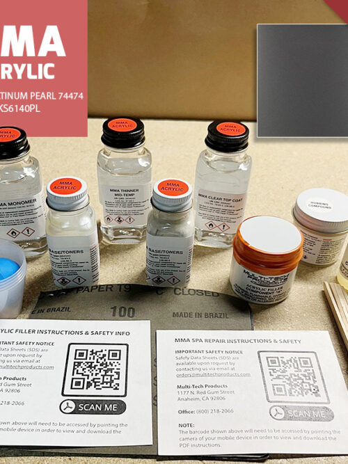 MMA ACRYLIC WATKINS REPAIR KIT PLATINUM PEARL 74474