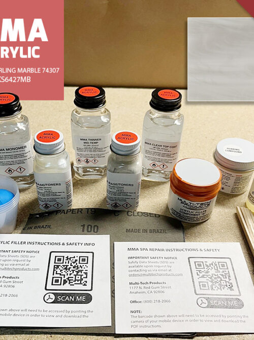 MMA ACRYLIC WATKINS REPAIR KIT STERLING MARBLE 74307
