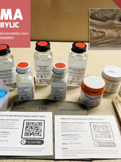 MMA ACRYLIC WATKINS REPAIR KIT TUSCAN SUN MARBLE 76831