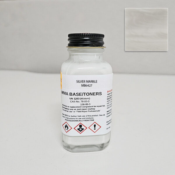 MMA-ACRYLIC-SILVER-MARBLE-MB6427-3OZ MMA ACRYLIC SILVER MARBLE