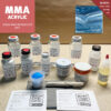 MMA ACRYLIC SINGLE REPAIR KIT SPA OCEAN WAVE METALESCENT