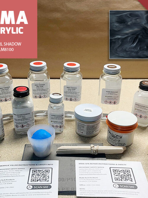 MMA ACRYLIC SINGLE REPAIR KIT SPA PEARL SHADOW