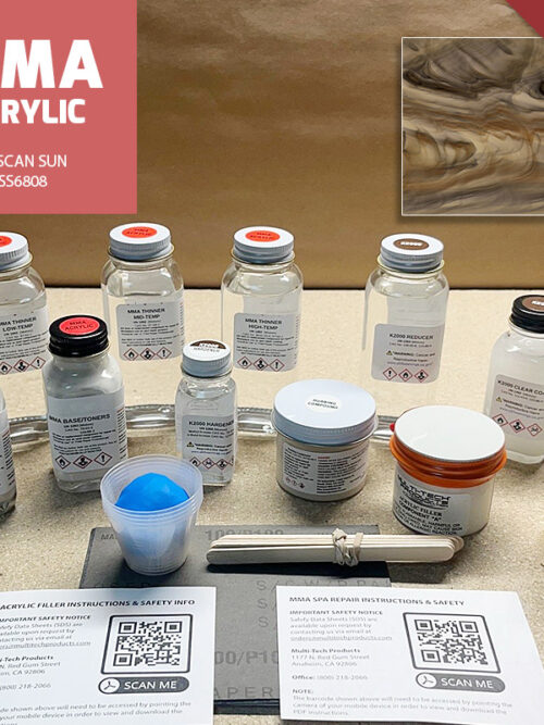 MMA ACRYLIC SINGLE REPAIR KIT SPA TUSCAN SUN SERENITY SERIES