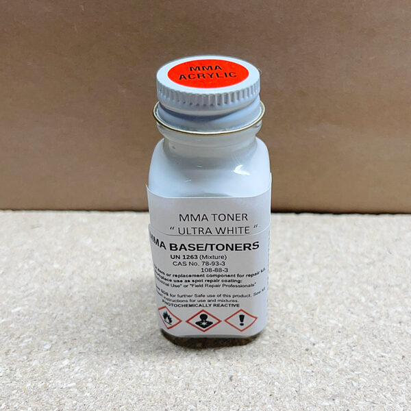 MMA-ACRYLIC-ULTRA-WHITE-TONER-1OZ MMA ACRYLIC ULTRA WHITE TONER