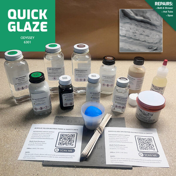 QUICK GLAZE SINGLE REPAIR SPA & HOT TUB ODYSSEY