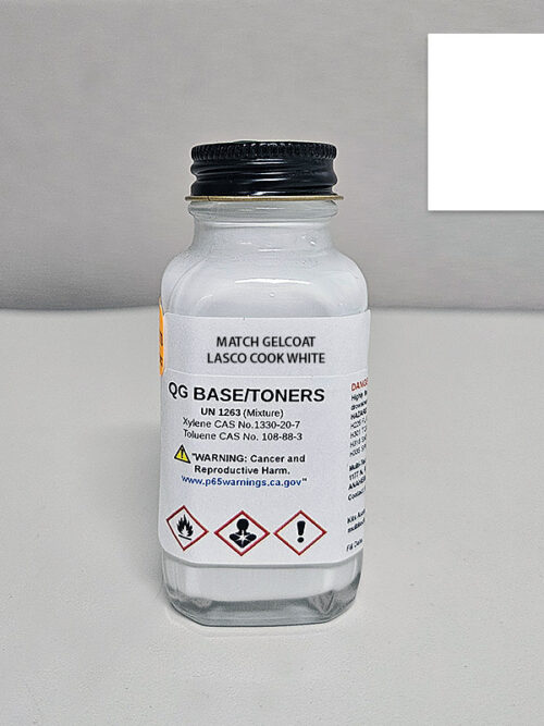 QUICK GLAZE GELCOAT LASCO COOK WHITE