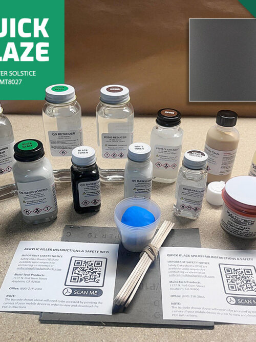 QUICK GLAZE SINGLE REPAIR KIT SPA & HOT TUB WINTER SOLSTICE MOUNTAIN SERIES