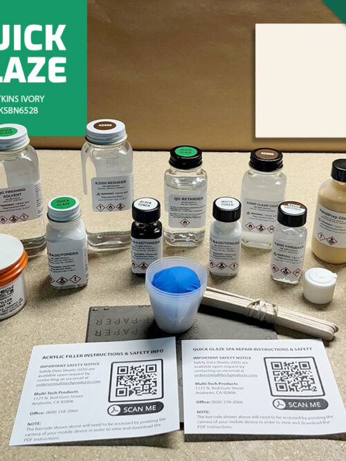 QUICK GLAZE ACRYLIC WATKINS REPAIR KIT IVORY 7****