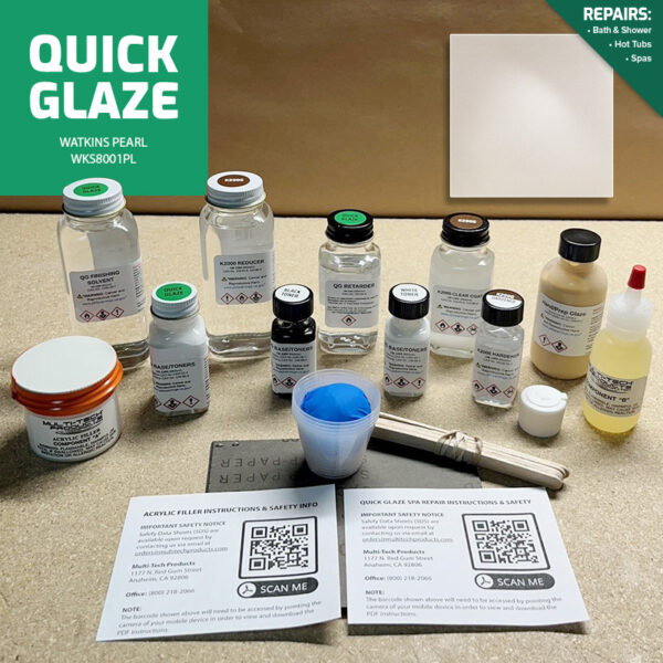 QUICK GLAZE ACRYLIC WATKINS REPAIR KIT PEARL 73503