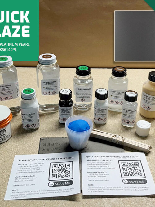 QUICK GLAZE ACRYLIC WATKINS REPAIR KIT PLATINUM PEARL 74474